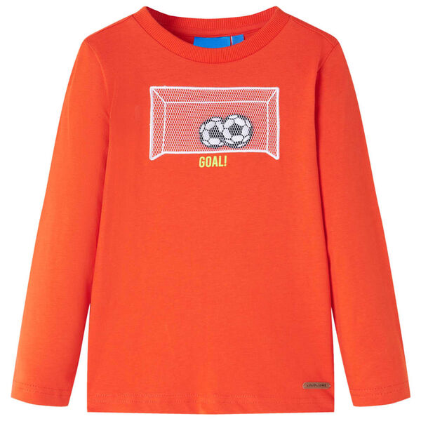T-shirt enfants manches longues orange vif 116