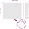 vidaXL Cl&ocirc;ture en treillis m&eacute;tallique Gris 10 x 1,6 m Acier