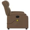 vidaXL Fauteuil inclinable de massage électrique marron tissu