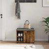 vidaXL Banc d'entr&eacute;e avec coussin Ch&ecirc;ne Fum&eacute; 60 x 38 x 46 cm