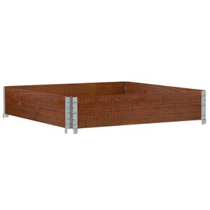 vidaXL Jardini&egrave;re marron 100x100 cm bois massif de pin