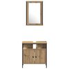 vidaXL Ensemble de mobilier de salle de bain 4 pcs ch&ecirc;ne artisanal