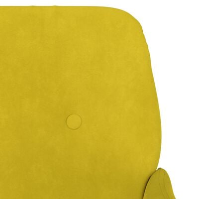 vidaXL Fauteuil Jaune 62x79x79 cm Velours