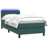 vidaXL Sommier à lattes de lit et matelas vert foncé 80x210 cm velours