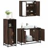 vidaXL Ensemble de meubles de salle de bain 3 pcs Ch&ecirc;ne marron