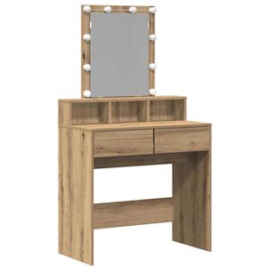 vidaXL Coiffeuse ch&ecirc;ne artisanal 80 x 41 x 144,5 cm Bois d'ing&eacute;nierie