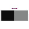 vidaXL Auvent lat&eacute;ral r&eacute;tractable 120 x 300 cm Noir