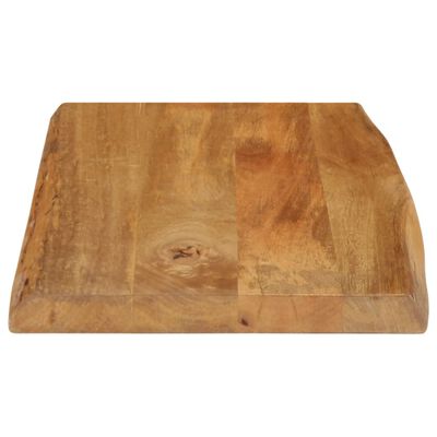 vidaXL Dessus de table 70x40x3,8 cm bord vivant bois massif manguier