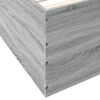 vidaXL Cadre de lit sans matelas sonoma gris 120x200 cm