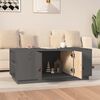 vidaXL Table basse Gris 100x50x41 cm Bois massif de pin