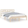 vidaXL Cadre de lit sans matelas 135x190 cm bois massif