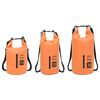 vidaXL Sac sec avec fermeture &eacute;clair Orange 20 L PVC