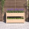 vidaXL Jardinière 112x25x66 cm Bois massif de pin