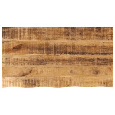 vidaXL Dessus de table 100x60x3,8cm bord vif bois massif manguier brut