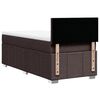 vidaXL Sommier &agrave; lattes de lit avec matelas Marron fonc&eacute; 90x190 cm