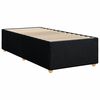 vidaXL Sommier à lattes de lit avec matelas Noir 90x190 cm Tissu