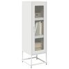 vidaXL Buffet haut blanc 36x39x123 cm acier laminé à froid