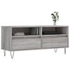 vidaXL Meuble TV sonoma gris 100x34,5x44,5 cm bois d'ing&eacute;nierie