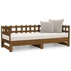 vidaXL Lit coulissant sans matelas marron miel 2x(90x200) cm