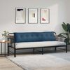 vidaXL Coussin de Dos Bleu 200 x 19 x 50 cm tissu