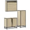 vidaXL Ensemble de meubles de salle de bain 3 pcs ch&ecirc;ne sonoma