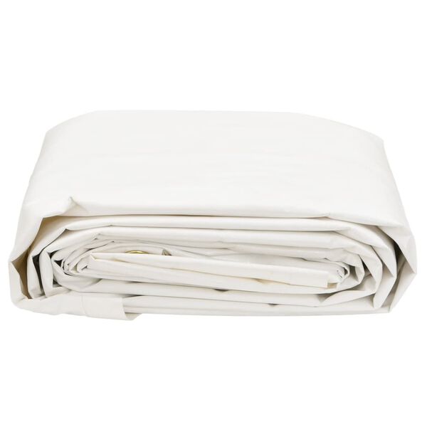 vidaXL B&acirc;che blanc 5x8 m 650 g/m&sup2;