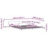 vidaXL Cadre de lit Marron 180 x 200 cm bois