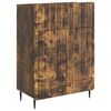 vidaXL Buffet Ch&ecirc;ne fum&eacute; 66 x 34,5 x 92 cm Bois d'ing&eacute;nierie