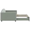 vidaXL Lit de jour avec lit gigogne gris clair 90x190 cm velours