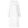 vidaXL Sweat &agrave; capuche couverture Blanc m Flanelle
