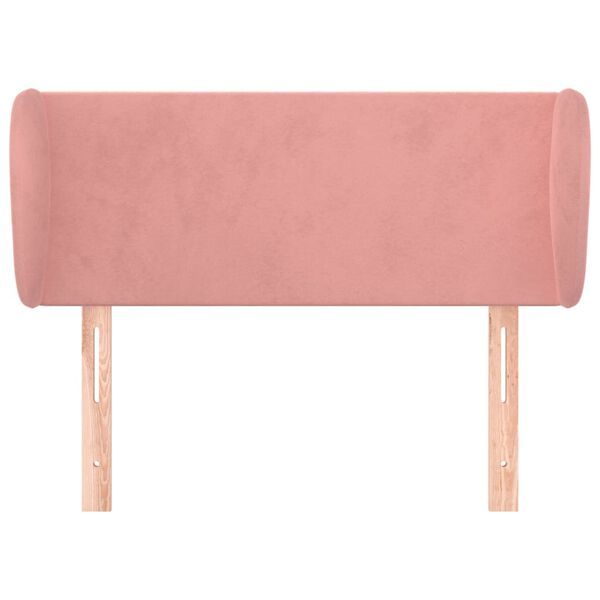 vidaXL T&ecirc;te de lit avec oreilles Rose 83x23x78/88 cm Velours