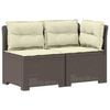 vidaXL Canap&eacute; de jardin 2 places avec coussins look rotin 2 place PP