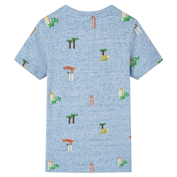 T-shirt pour enfants m&eacute;lange de bleu 128