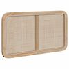 vidaXL T&ecirc;te de lit avec t&ecirc;te de lit Naturel 100 x 55 x 3 cm Rotin