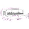vidaXL Lit de jour avec gigogne sans matelas 80x200 cm