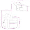 vidaXL Fauteuil inclinable de massage Cr&egrave;me Tissu