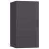 vidaXL Ensemble de meubles TV 3 pcs Gris Bois d&rsquo;ing&eacute;nierie
