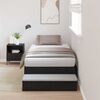 vidaXL Cadre de lit avec rangement Ch&ecirc;ne noir 75 cm Bois d'ing&eacute;nierie