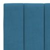 vidaXL Cadre de lit avec LED sans matelas Hanko bleu 120x200 cm velours