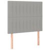 vidaXL Cadre de lit sans matelas gris clair 90x190 cm tissu