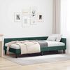 vidaXL Cadre de lit d'angle Vert fonc&eacute; 100 cm x 200 cm