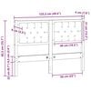 vidaXL T&ecirc;te de lit Autre Blanc et gris clair 120 cm Bois massif en pin