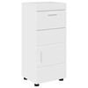 vidaXL Ensemble de mobilier de salle de bain TULUM Blanc brillant