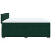 vidaXL Sommier &agrave; lattes de lit et matelas Vert fonc&eacute; 180x200cm Velours