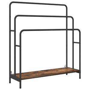 vidaXL Porte-v&ecirc;tements Ch&ecirc;ne fum&eacute; 90 x 30 x 100,5 cm Bois d'ing&eacute;nierie