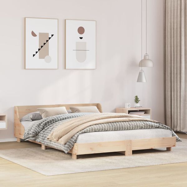 vidaXL Cadre de lit sans matelas 140x200 cm bois massif de pin