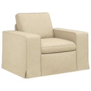 vidaXL Canap&eacute; Cr&egrave;me Dimensions globales: 103 x 80 x 82 cm (l x P x H)