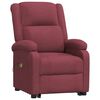 vidaXL Fauteuil de massage Rouge bordeaux Tissu