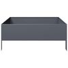 vidaXL Lit surélevé de jardin anthracite 100x100x25 cm acier