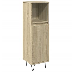 vidaXL Armoire salle de bain ch&ecirc;ne sonoma 30x30x100 cm